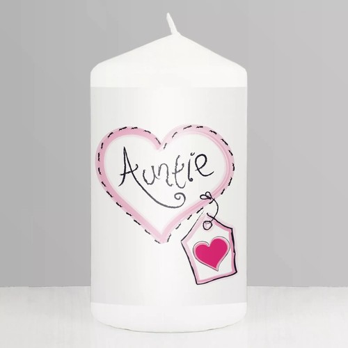 Heart stitch church candle - heart,