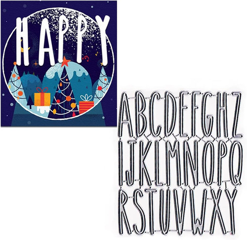 Capital alphabet letters die - capital,