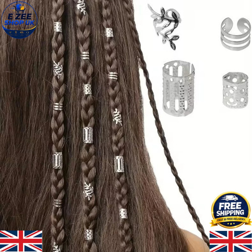 40pcs metal hair - braid, rings