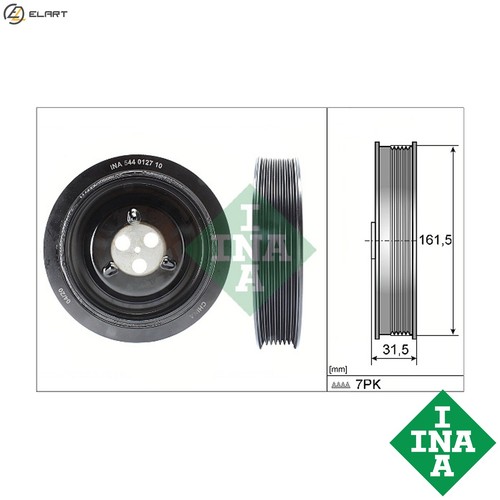 Belt pulley crankshaft - pulley,