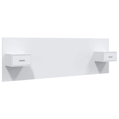 Bed headboard with cabinets - with,