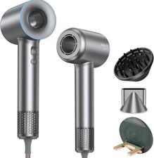 AUXCO 1600W Ionic Hair Dryer with Diffuser – Brushless Motor Design