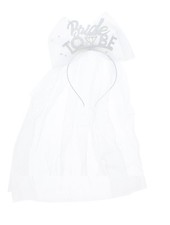 Bride To Be Bow Headband with Veil - Hen Party Veil for Bachelorette Decorations