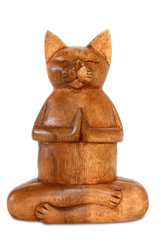 Wooden hand carved yoga fire - carved,