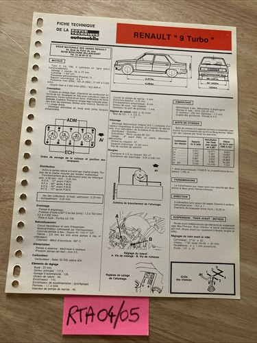 Automobile technical sheet - automobile,