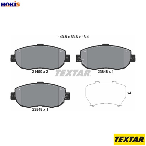 Brake pad set disc - brake,