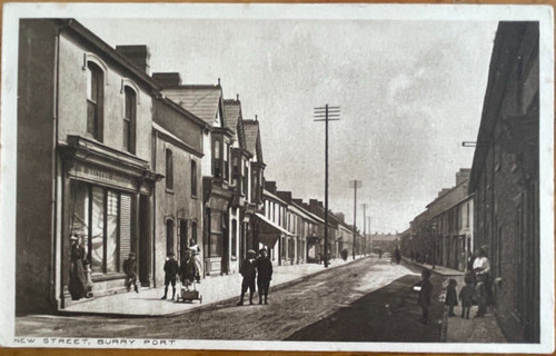 Burry port new street - street, busy