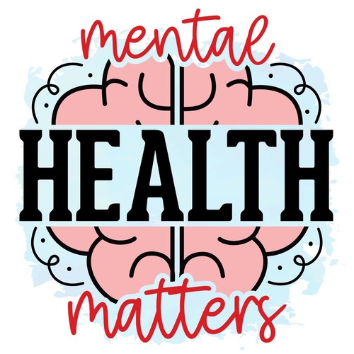 Mental health sticker matters - health,