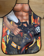 FIRE FIGHTER, BBQ, Kitchen, Cooking Chef  Funny Apron NAKED FIRE MAN Baking
