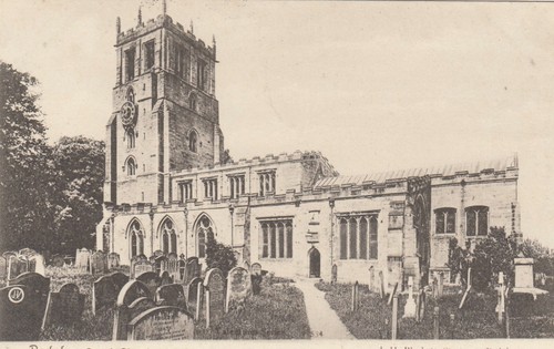 Postcard bedale parish church - bedale,