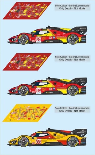 Decals ferrari 499 - decals,