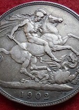 1902 EDWARD VII SILVER CROWN
