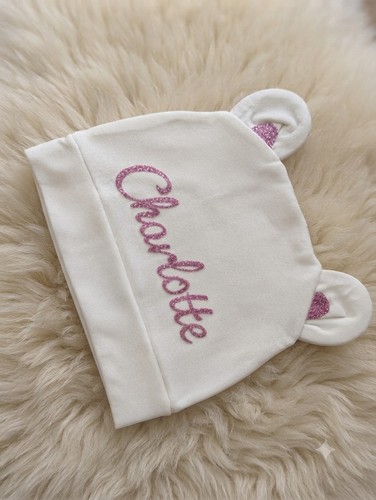 Personalised soft white - ,, baby