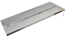 7ft Aluminium Wheelchair Ramp Non-Slip, Folding, Portable, 362kg Capacity