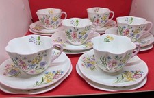 6 x Shelley WILD FLOWERS