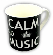 Keep Calm and Play Music Mug - Music Themed Mug - Musical Mug NEW FREE P&P