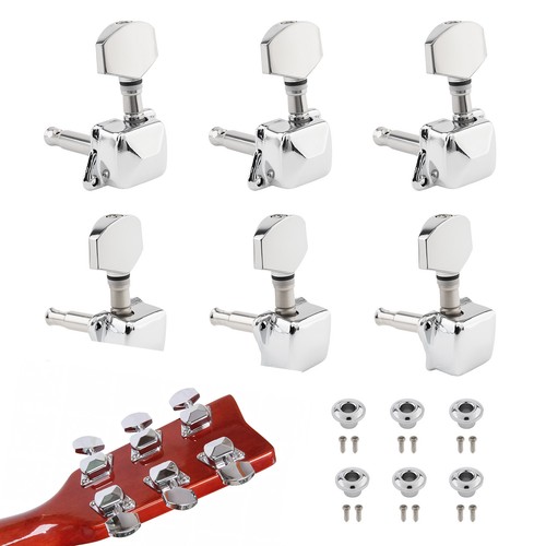 6pcs chrome guitar tuning pegs - guitar,
