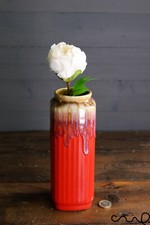 Handmade Red Ceramic Square