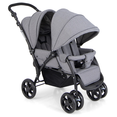 Double stroller foldable baby - double,