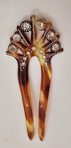 Vintage art deco hair - deco, fork