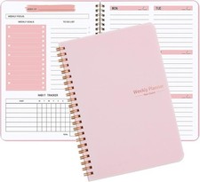 Moseem Weekly Planner Notebook, Undated A5 Planner Notebook Daily Planner To Do