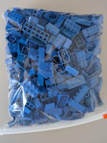 Lego blue bricks - lego, 1000g