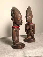 Antique Ibeji Twins , Yoruba, Nigeria 19th century