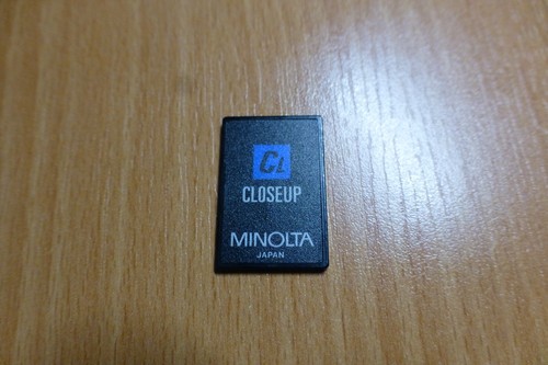 Minolta closeup card for - minolta,