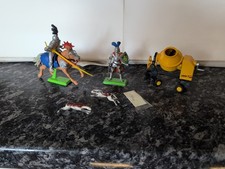 Britain's Items. Knights Cement Mixer  and 2 Lead Greyhounds with Tail Supplied