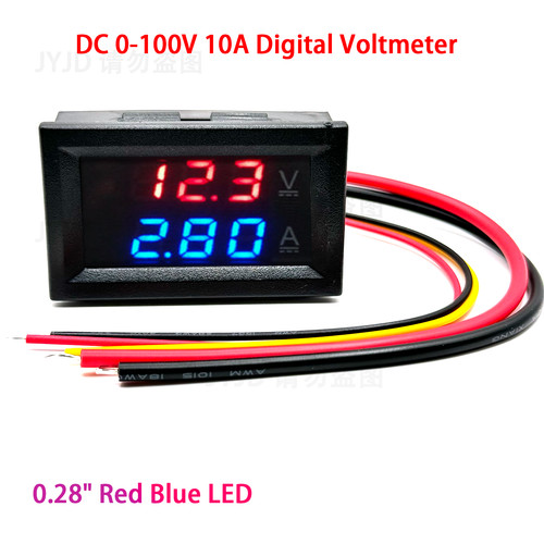 100v 10a voltmeter ammeter - dc,