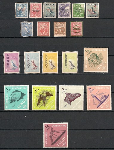 Lundy island stamps - island, collection