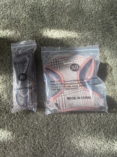 Brown tweed dog harness - , and