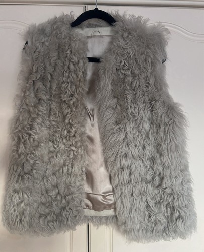 Vintage shearling gilet - vintage,