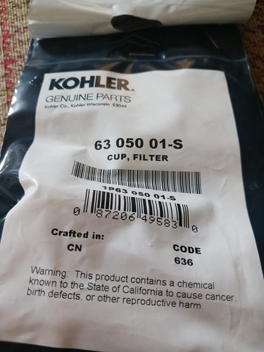 Kohler cup filter - filter, 63
