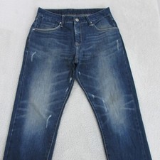 Bench Selvedge Jeans Mens W31 L32 Blue Skinny
