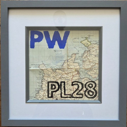 Padstow cornwall map - padstow,, map-art