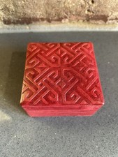 Harrods Vintage Red Leather