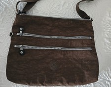 Kipling Crossbody Shoulder Bag Brown 4 Zip