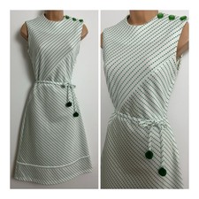 Vintage 1970s white green - vintage, &