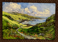 Impressionist landscape coast