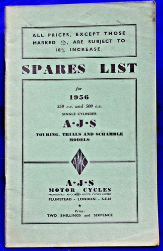 Original 1956 ajs - original, list