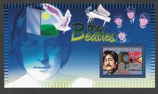 John Lennon stamp sheet  The Beatles mnh 2006 pop rock music