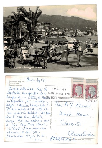 Vintage postcard rapallo - vintage,