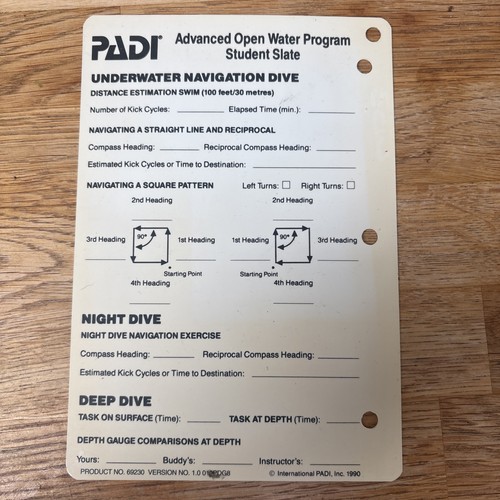 Padi advanced open - advanced, water