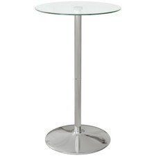HOMCOM Round Bar Table for 2