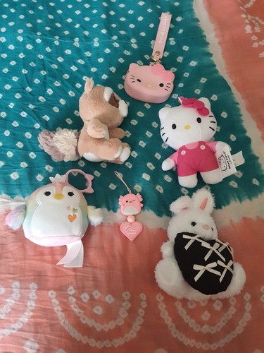 Plush bag charm coin purse - coin,