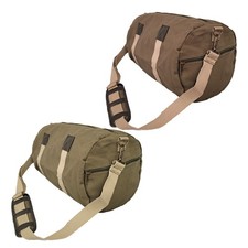 Canvas duffle bag leatherette - canvas,