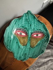 Very Unusual Italian Art Pottery 'Eyes' Bowl