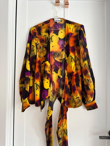 Ganni silk wrap - ganni,