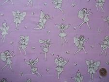 Michael Miller cotton Flower Fairies Toile Piece approx 93 x 33 cm  36.5 x 13"